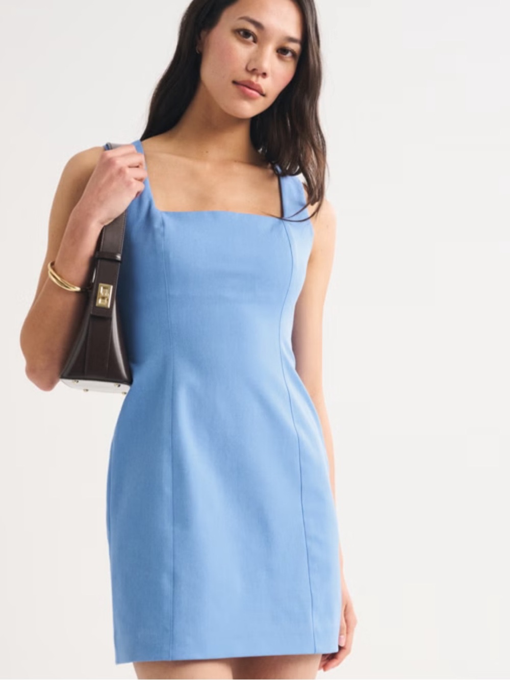 Bra-Free Squareneck Forme Mini Dress